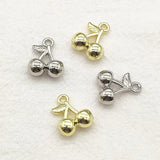 Cherry Shape Charm 15x12mm 100pcs Zinc Alloy Necklace Earring DIY Jewelry