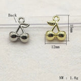 Cherry Shape Charm 15x12mm 100pcs Zinc Alloy Necklace Earring DIY Jewelry