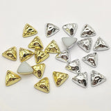 200pcs UV Flat Triangle Beads Jewelry DIY Parts