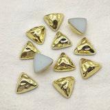 200pcs UV Flat Triangle Beads Jewelry DIY Parts
