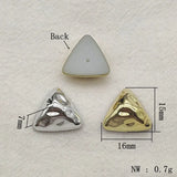 200pcs UV Flat Triangle Beads Jewelry DIY Parts
