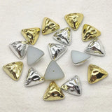 200pcs UV Flat Triangle Beads Jewelry DIY Parts