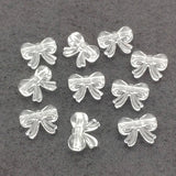 500pcs Clear Acrylic Bows Beads for DIY Jewelry Making