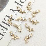 CZ Flower Charm 100pcs For Necklace Earrings DIY