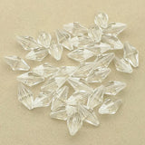 Clear Oval Acrylic Beads for Jewelry Making