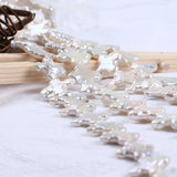 Keshi Pearl Beads 16-17mm Jigsaw Puzzle Shape Natural Pearl Strand