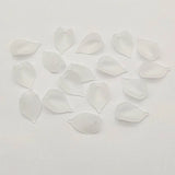 1600pcs Clear Leaf Frosted Beads for DIY Jewelry