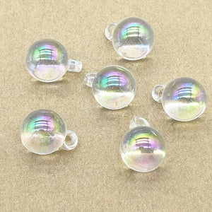 16mm 100pcs Aurora Effect Round Ball Charm DIY Jewelry Findings