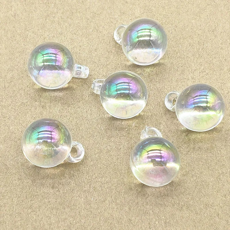 16mm 100pcs Aurora Effect Round Ball Charm DIY Jewelry Findings
