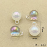 16mm 100pcs Aurora Effect Round Ball Charm Jewelry Findings & Components