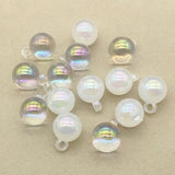 16mm 100pcs Aurora Effect Round Ball Charm Jewelry Findings & Components
