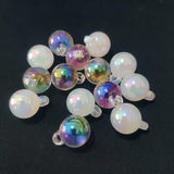 16mm 100pcs Aurora Effect Round Ball Charm Jewelry Findings & Components