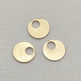 16mm 100pcs Copper Pendant Round Charm for Necklace Earrings DIY Parts