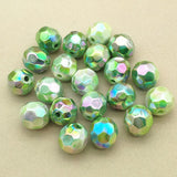 UV Aurora Effect Round Beads 16mm 100pcs