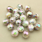 UV Aurora Effect Round Beads 16mm 100pcs
