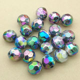 UV Aurora Effect Round Beads 16mm 100pcs