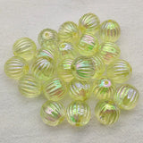 16mm 100pcs UV Clear Stripe Beads Jewelry Making DIY Parts
