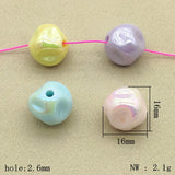 UV Polka Dot Beads 16mm 100pcs Jewelry DIY