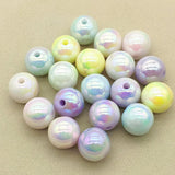 16mm 100pcs UV Luminous Effect Round Beads For DIY