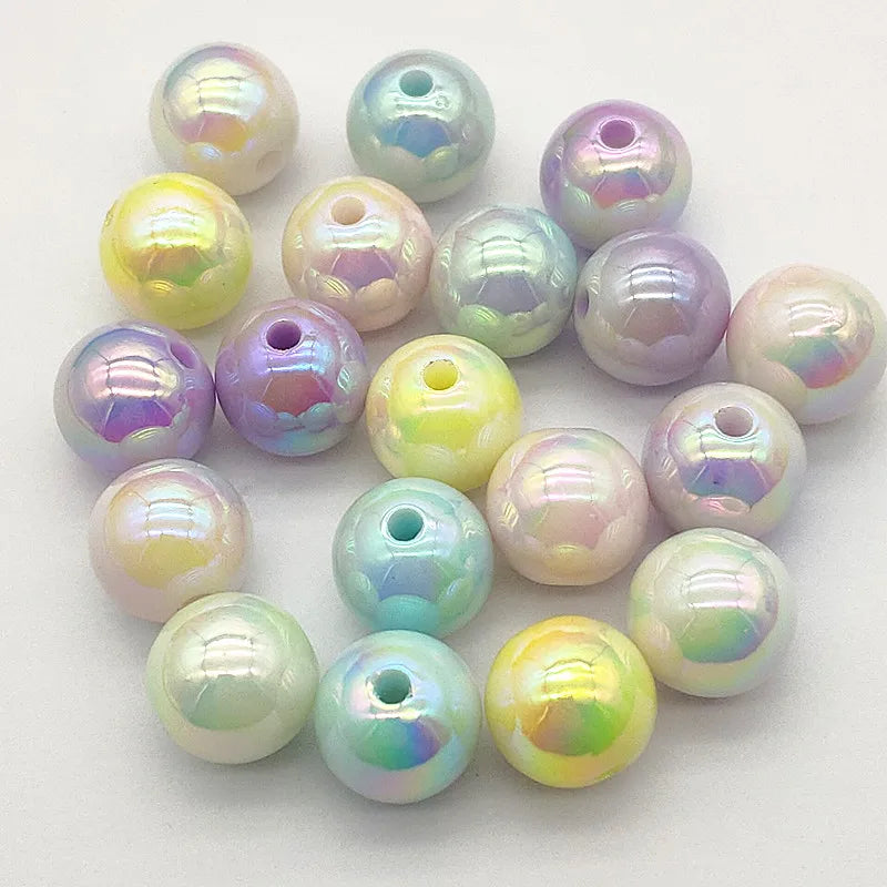 16mm 100pcs UV Luminous Effect Round Beads For DIY