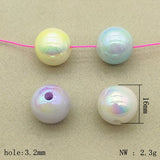 16mm 100pcs UV Luminous Effect Round Beads For DIY