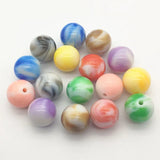 Arrival! 16mm 200pcs Double Effect Round Beads For Necklace Earrings DIY Parts
