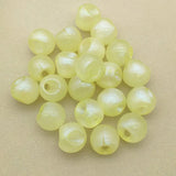 16mm 200pcs Luminous Effect Powder Slippery Ball Beads Necklace Earrings DIY