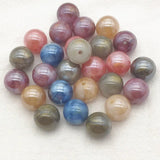 Marble Effect Powder Round Beads DIY Jewelry Parts