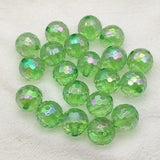 UV Effect Faceted Round Beads 16mm 200pcs for DIY Jewelry