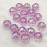 UV Effect Faceted Round Beads 16mm 200pcs for DIY Jewelry