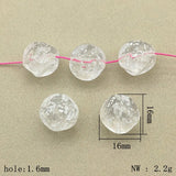 Arrival! 220pcs Snowflake Twist Round Beads For DIY Necklace Earrings
