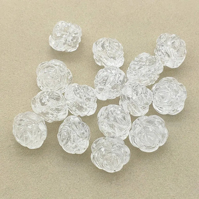 16mm Snowflake Rose Beads 250pcs DIY Jewelry Findings
