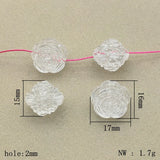 16mm Snowflake Rose Beads 250pcs DIY Jewelry Findings