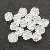 16mm Snowflake Rose Beads 250pcs DIY Jewelry Findings
