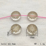 16mm Bronzing Effect Round Beads 330pcs