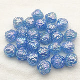 UV Magic Rose Flower Beads for Necklace Earrings DIY 90pcs