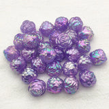 UV Magic Rose Flower Beads for Necklace Earrings DIY 90pcs