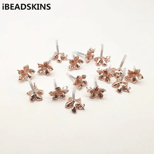 16mm 98pcs Rose Flower Stud Earring Accessories DIY Hand Jewelry