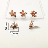 16mm 98pcs Rose Flower Stud Earring Accessories DIY Hand Jewelry
