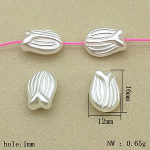 650pcs Pearls Tulips Beads Necklace/Earrings DIY Parts