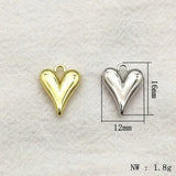 Heart Shape Charm For Necklace Earring DIY Parts Jewelry Findings & Components