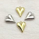 Heart Shape Charm For Necklace Earring DIY Parts Jewelry Findings & Components