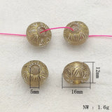 300pcs Bronzing Effect Lantern Beads for DIY Jewelry
