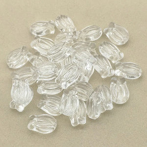 650pcs Clear Acrylic Tulip Flower Beads DIY Earrings/Necklace