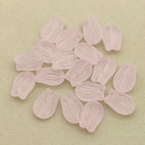 650pcs Clear Frosted Tulip Acrylic Beads DIY Jewelry Findings