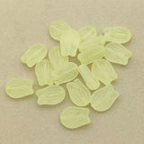 650pcs Clear Frosted Tulip Acrylic Beads DIY Jewelry Findings