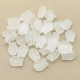 Clear Frosted Tulip Flower Beads DIY Parts 650pcs