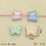 Jelly Effect Butterfly Beads, 750pcs, Jewelry Findings