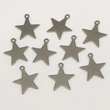 200pcs Stainless Steel Star Charm For Jewelry DIY