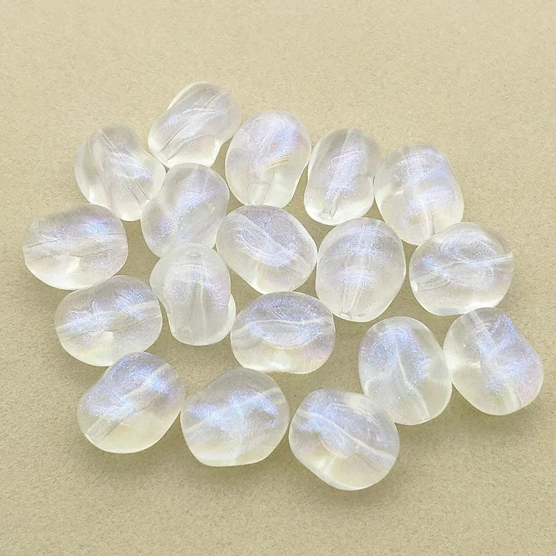 300pcs Clear Magic Lentil Beads Necklace Earrings DIY